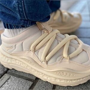 Hoka One One Cream Athletic Shoes